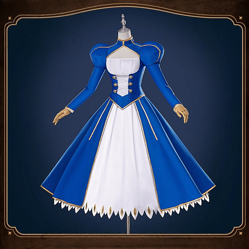 Fate/stay night Altria Pendragon Saber Cosplay Costume Full Set for Women FGO Outfit - Coscosmos
