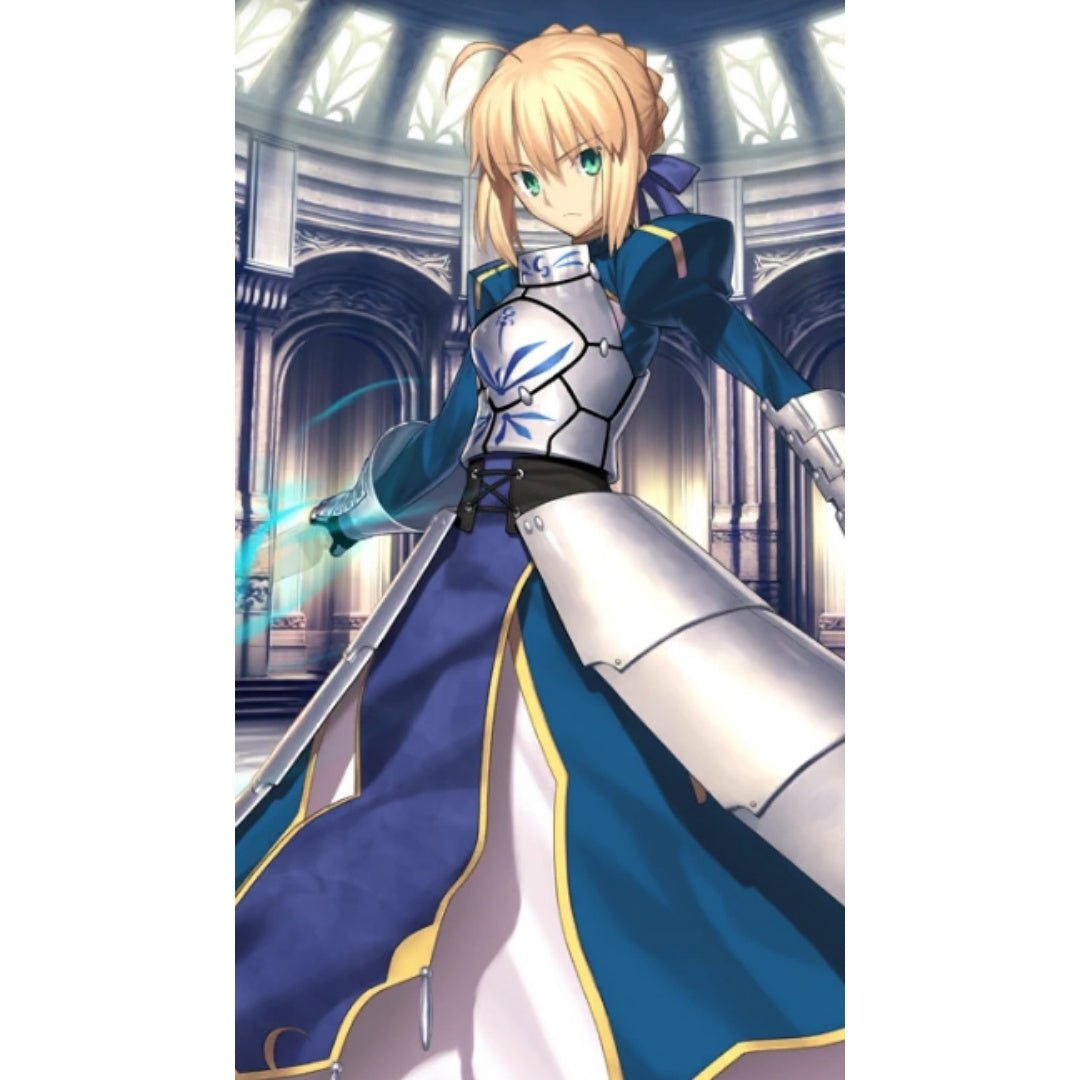 Fate/stay night Altria Pendragon Saber Cosplay Costume （No Hidden Patterns） - Coscosmos