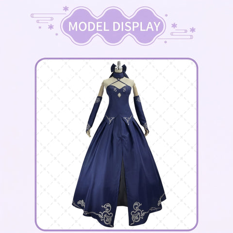 Fate/stay night Saber Alter Cosplay Costume – Black Dress Armor Swordswoman Outfit for Anime Conventions & Role - Play - Coscosmos