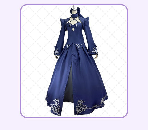 Fate/stay night Saber Alter Cosplay Costume – Black Dress Armor Swordswoman Outfit for Anime Conventions & Role - Play - Coscosmos