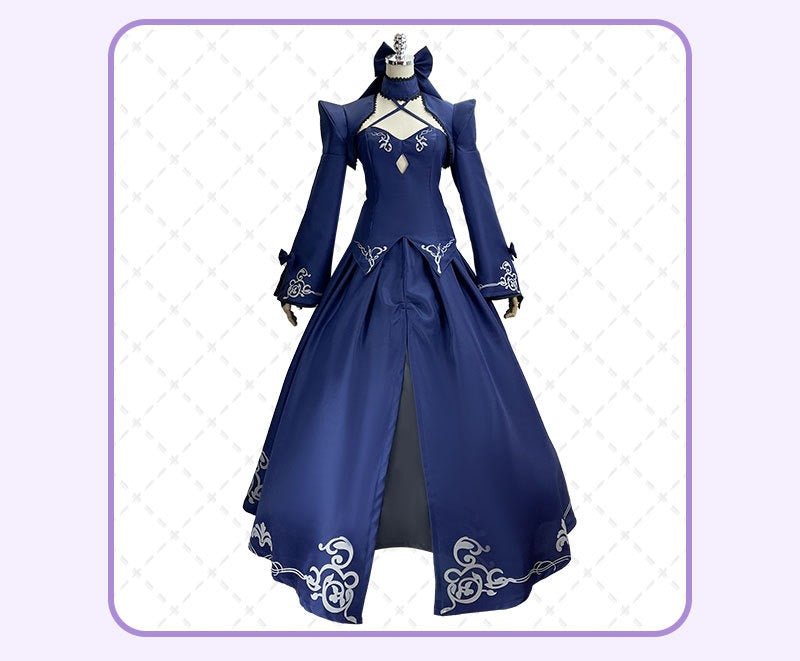 Fate/stay night Saber Alter Cosplay Costume – Black Dress Armor Swordswoman Outfit for Anime Conventions & Role - Play - Coscosmos