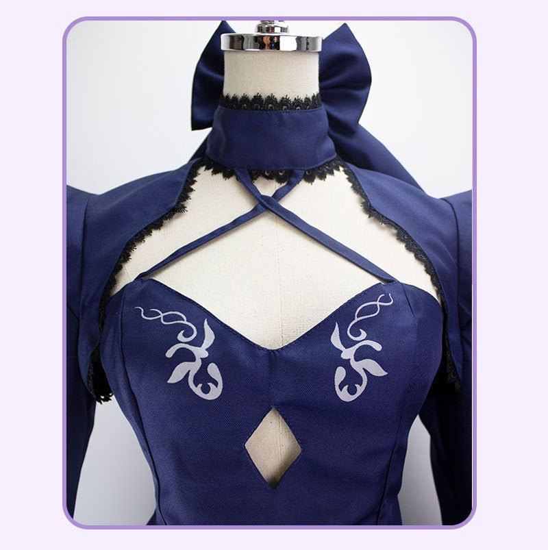 Fate/stay night Saber Alter Cosplay Costume – Black Dress Armor Swordswoman Outfit for Anime Conventions & Role - Play - Coscosmos