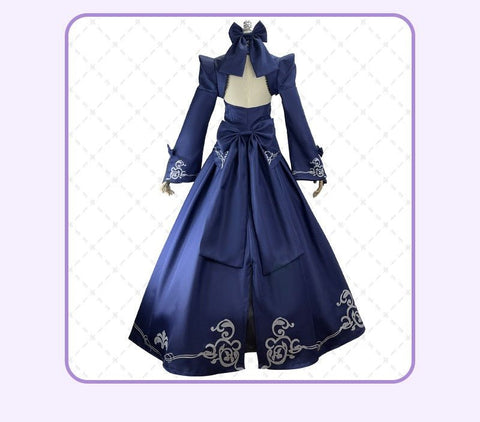 Fate/stay night Saber Alter Cosplay Costume – Black Dress Armor Swordswoman Outfit for Anime Conventions & Role - Play - Coscosmos