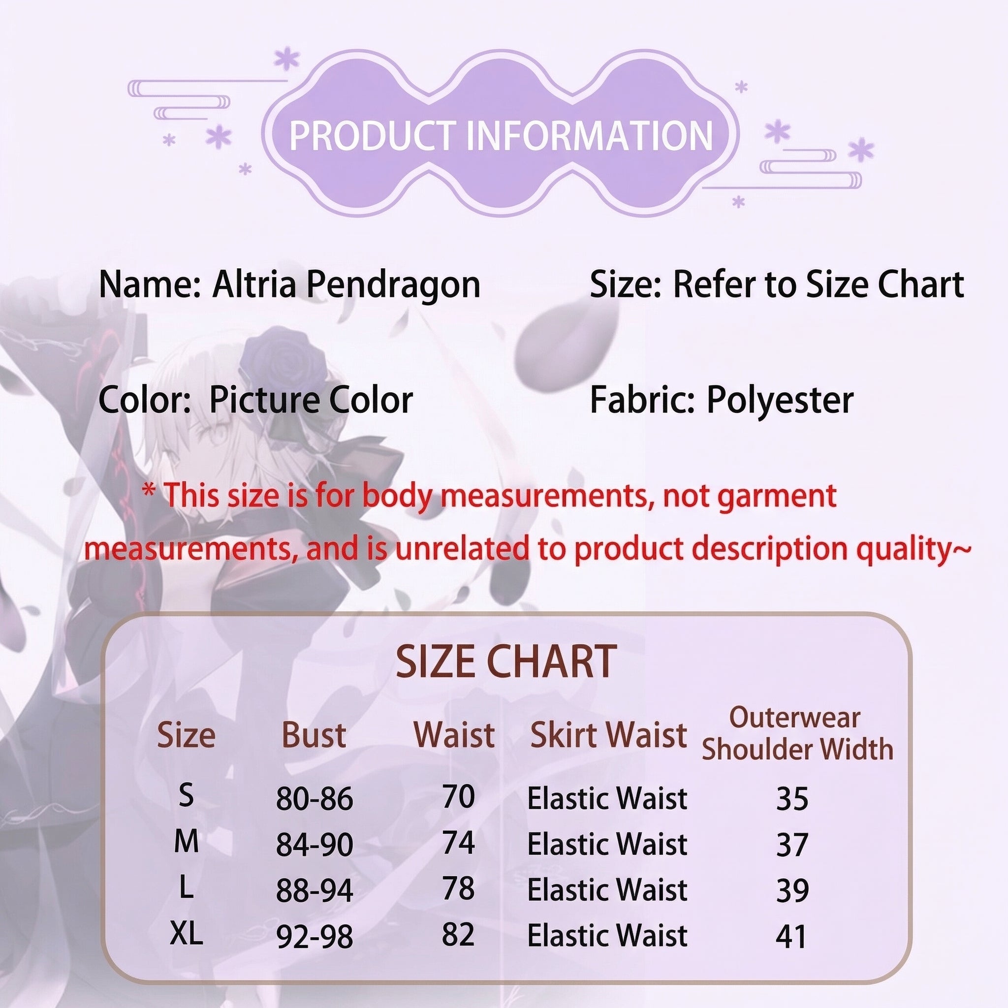Fate/stay night Saber Alter Cosplay Costume – Black Dress Armor Swordswoman Outfit for Anime Conventions & Role - Play - Coscosmos