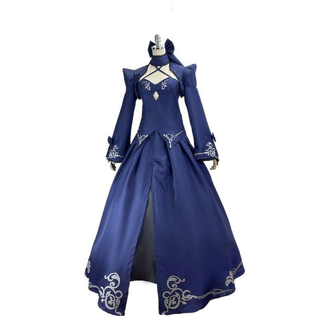 Fate/stay night Saber Alter Cosplay Costume – Black Dress Armor Swordswoman Outfit for Anime Conventions & Role - Play - Coscosmos