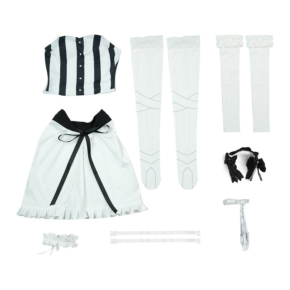 Fatestrange Francesca Full Set Cosplay Costume, Medieval Fantasy Fancy Dress Outfit for Cosplay Party - Coscosmos