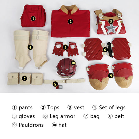Thunderbolts Red Guardian Cosplay Costume