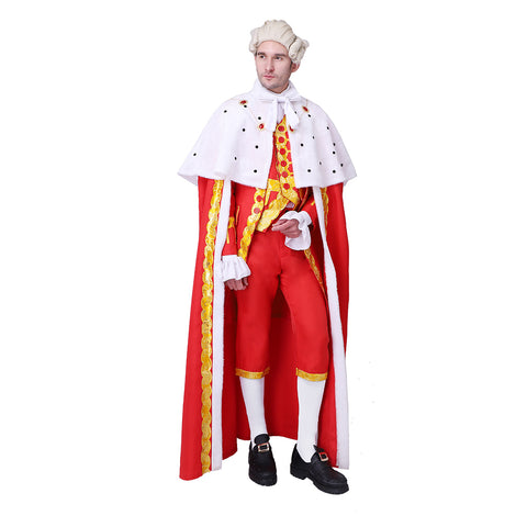 Hamilton King George III Robe Cosplay Costume – Regal King’s Outfit with Cloak | Coscomos Medieval Series