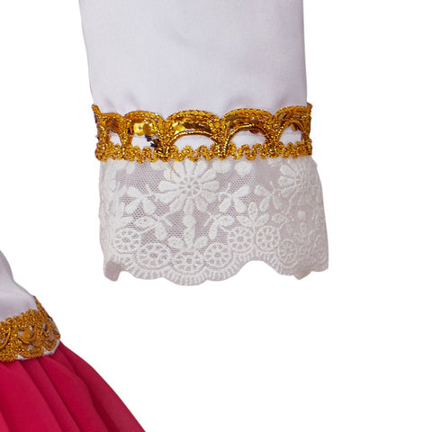 FC612 Dancing Princesses Cosplay Costume Dress Princess Genevieve Dress Gradient Dance Dress - Coscosmos