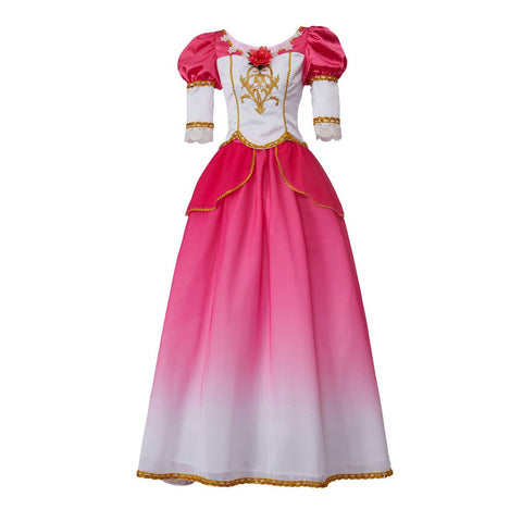 FC612 Dancing Princesses Cosplay Costume Dress Princess Genevieve Dress Gradient Dance Dress - Coscosmos