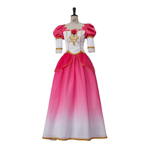FC612 Dancing Princesses Cosplay Costume Dress Princess Genevieve Dress Gradient Dance Dress - Coscosmos