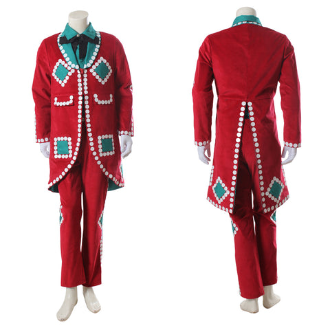 Christmas Red Uniform Men's Movie Cosplay Costume | Custom-Made Santa-Inspired Holiday Outfit for Cosplay & Events