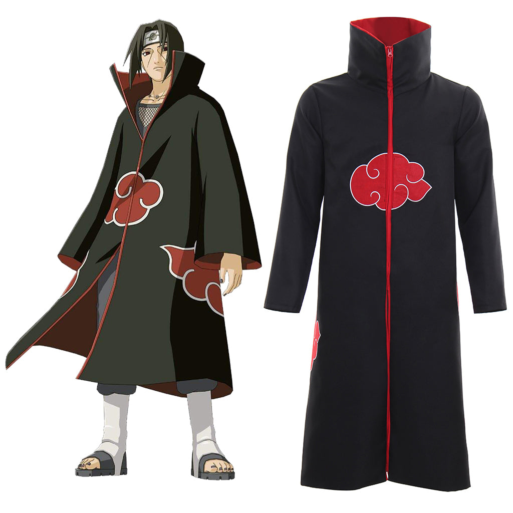 Naruto Akatsuki Cloak Uchiha Itachi Cosplay Costume