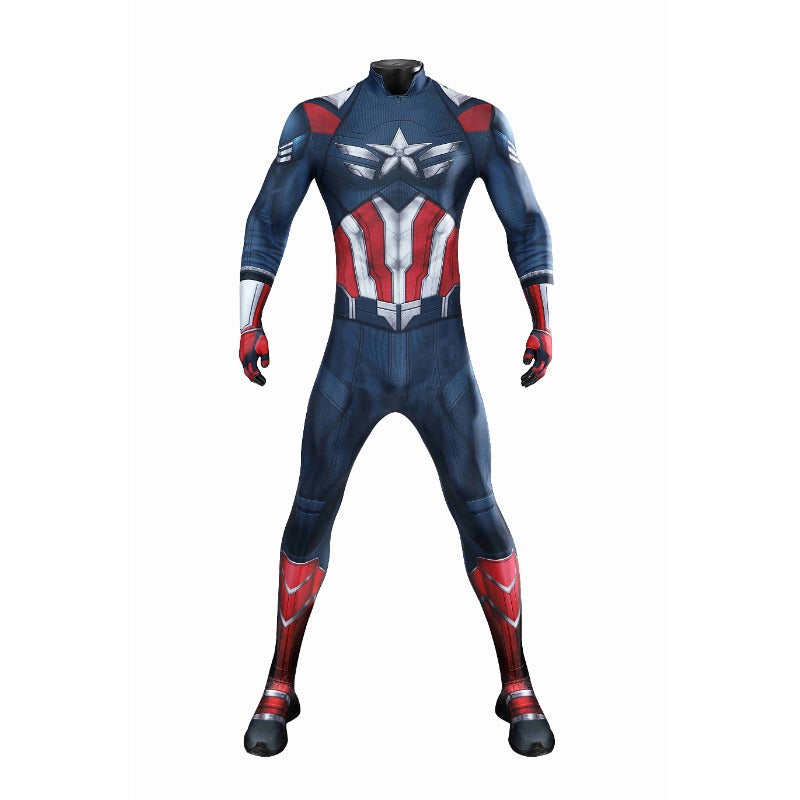 Captain America: Brave New World Sam Wilson Captain Jumpsuit Cosplay Costume