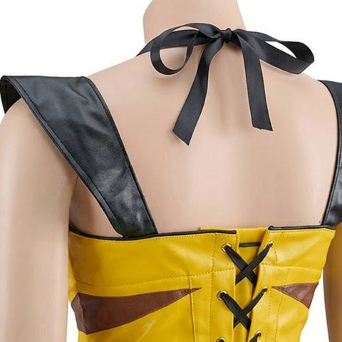 Female Wolverine Cosplay Sleeveless Jumpsuit, Marvel X - Men Superhero Costume for Women Halloween Party Outfit - Coscosmos
