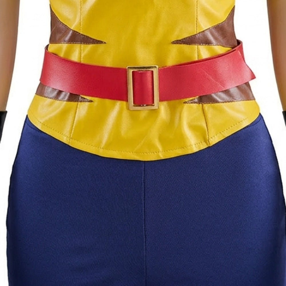 Female Wolverine Cosplay Sleeveless Jumpsuit, Marvel X - Men Superhero Costume for Women Halloween Party Outfit - Coscosmos