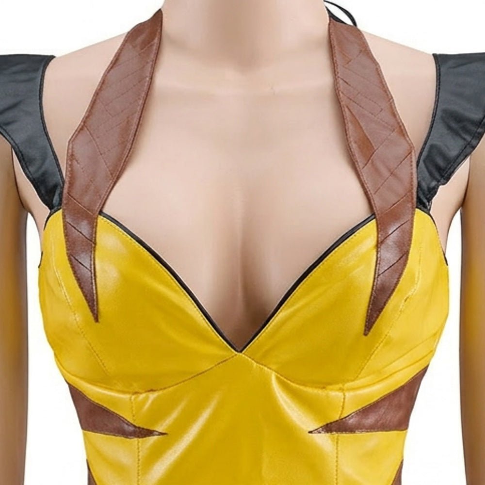 Female Wolverine Cosplay Sleeveless Jumpsuit, Marvel X - Men Superhero Costume for Women Halloween Party Outfit - Coscosmos