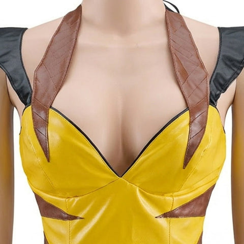 Female Wolverine Cosplay Sleeveless Jumpsuit, Marvel X - Men Superhero Costume for Women Halloween Party Outfit - Coscosmos