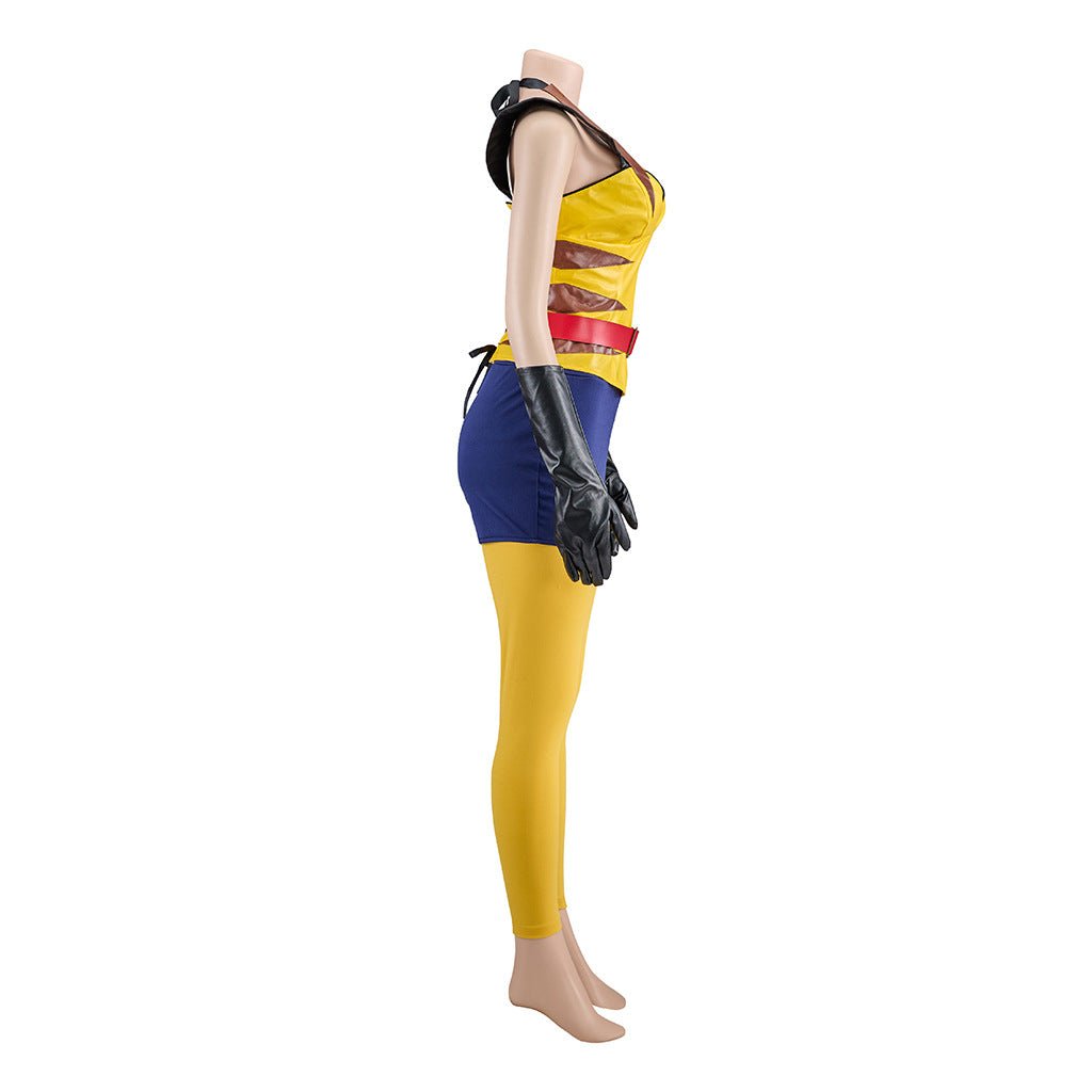 Female Wolverine Cosplay Sleeveless Jumpsuit, Marvel X - Men Superhero Costume for Women Halloween Party Outfit - Coscosmos
