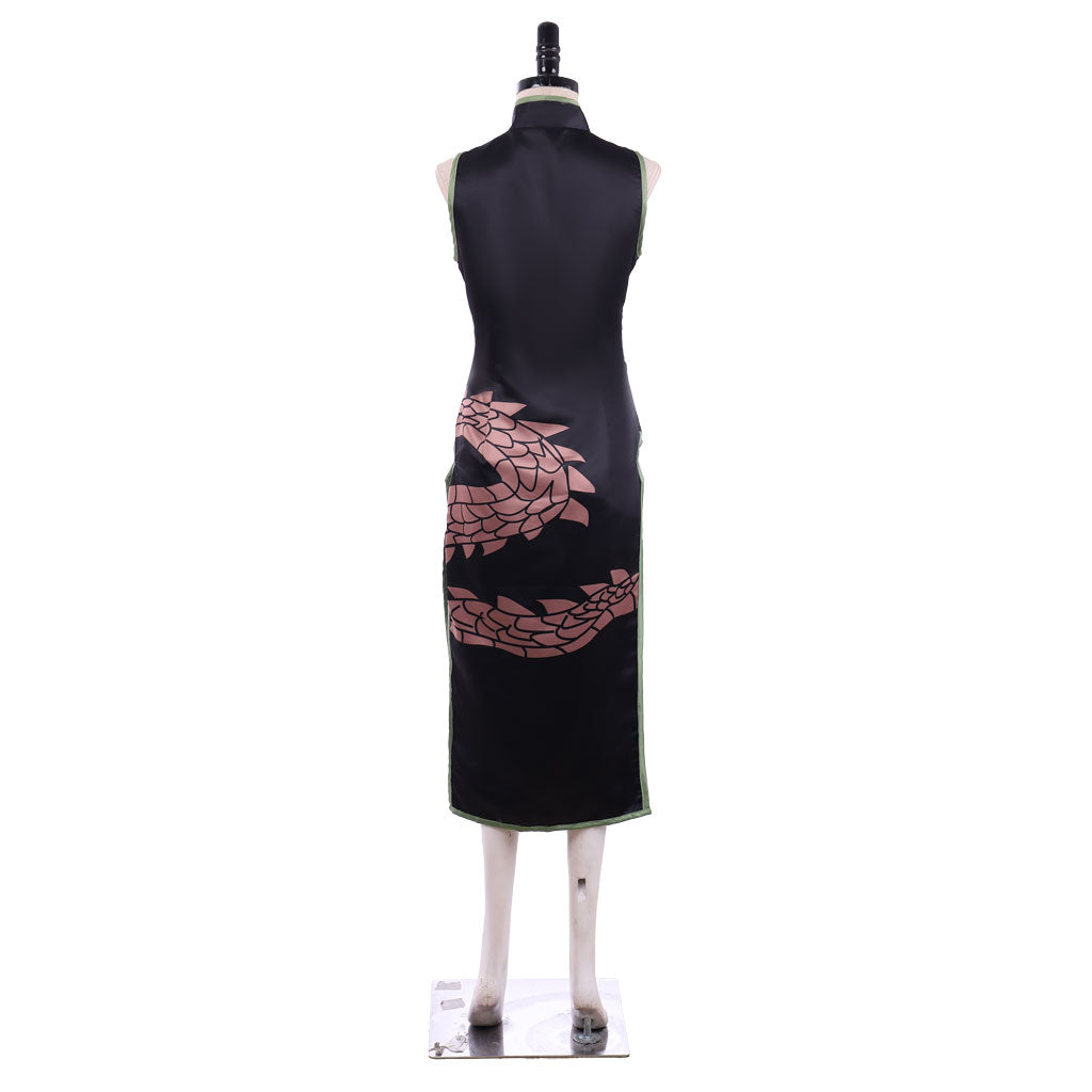 Shaman King Tao Jun Black Cheongsam Cosplay Costume