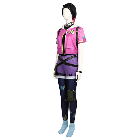 Valorant Duskblade Cosplay Costume - Fearless Contract Duskblade Outfit for Gamers