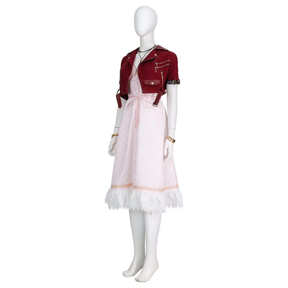 Final Fantasy VII: Aerith Upgraded Cosplay Costume - High Quality Game Character Outfit - Coscosmos