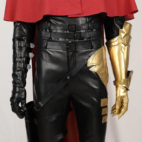 Final Fantasy VII Halloween Cosplay Vincent Valentine Costume Set Without Shoes - Coscosmos