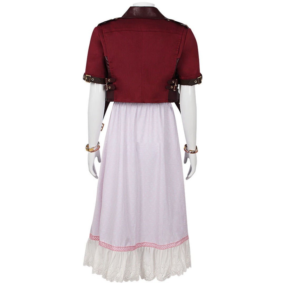 Final Fantasy VII Remake Aerith Gainsborough Cosplay Costume - High Quality Game Outfit - Coscosmos