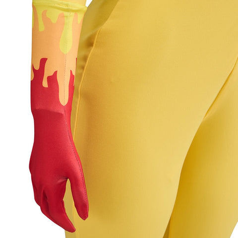 Firestar Cosplay Costume – Amazing Friends Angel Superhero Bodysuit - Coscosmos