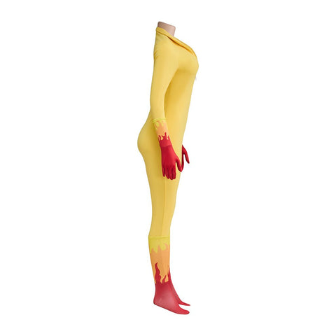 Firestar Cosplay Costume – Amazing Friends Angel Superhero Bodysuit - Coscosmos