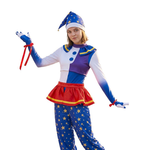 Five Nights at Freddy's: Security Breach Moon Drop Clown Cosplay Costume - Coscosmos