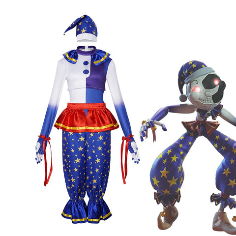 Five Nights at Freddy's: Security Breach Moon Drop Clown Cosplay Costume - Coscosmos