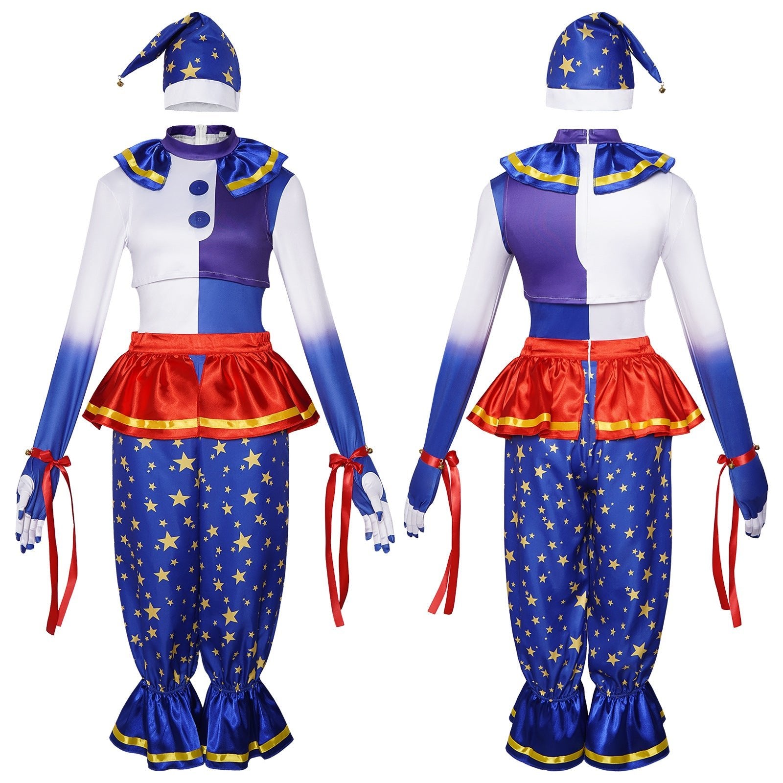 Five Nights at Freddy's: Security Breach Moon Drop Clown Cosplay Costume - Coscosmos