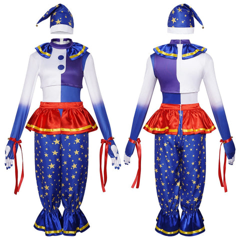 Five Nights at Freddy's: Security Breach Moon Drop Clown Cosplay Costume - Coscosmos