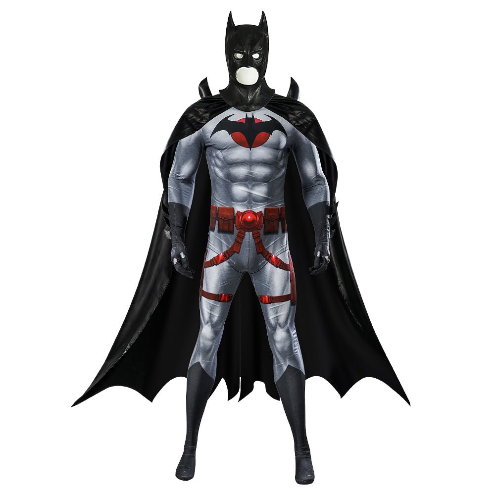 Flashpoint Batman Thomas Wayne Knight of Vengeance Cosplay Halloween Bodysuit Set - Coscosmos