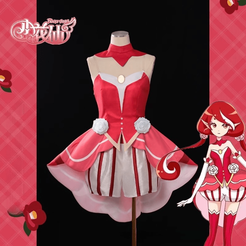 Flower Fairy Chun Camellia Fairy King Initial & Purified Version Cosplay Costume Women - Coscosmos