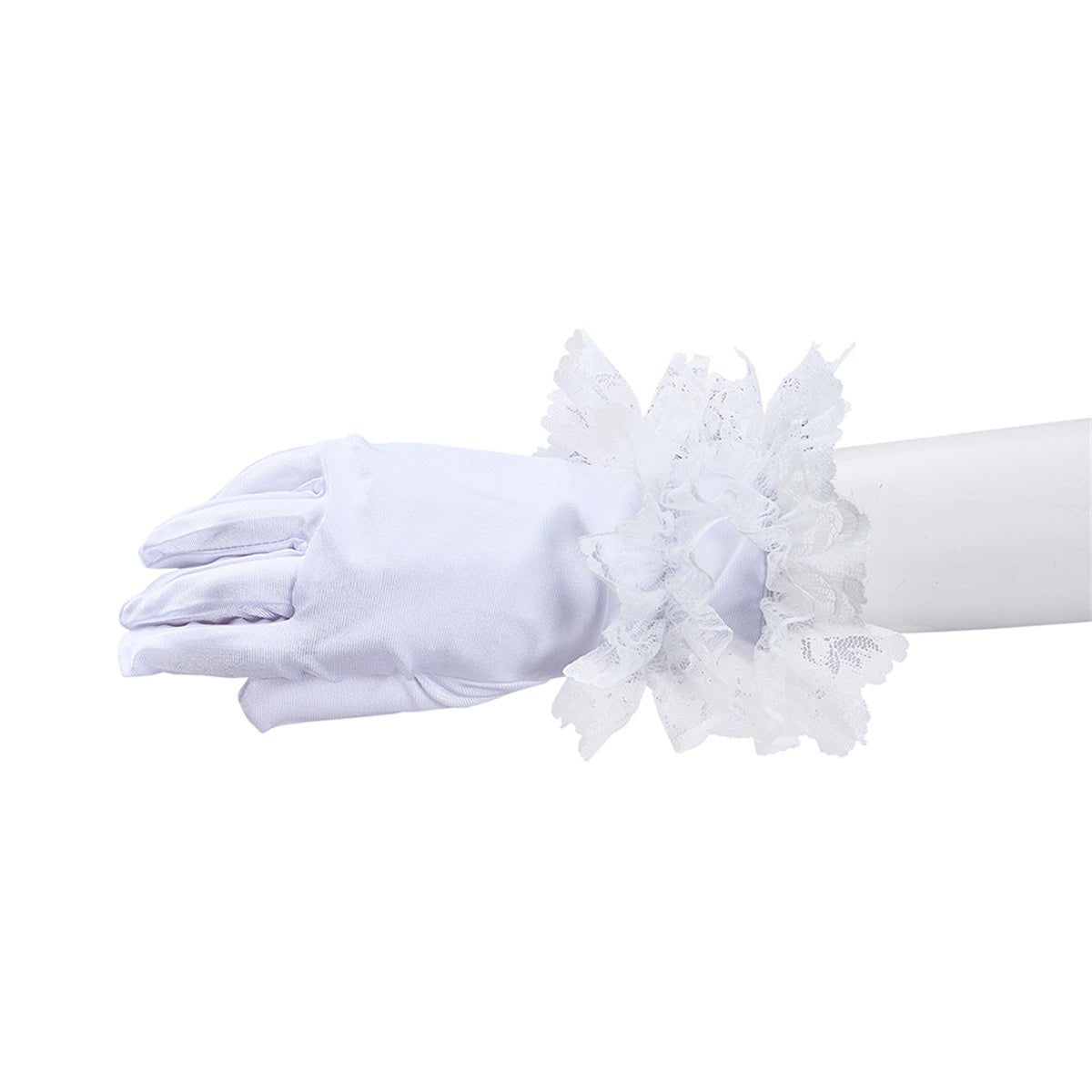Flowers Prom Dress Puff Sleeve Ivory Evening Party Gowns Floor Length Dress Cosplay Costume - Coscosmos