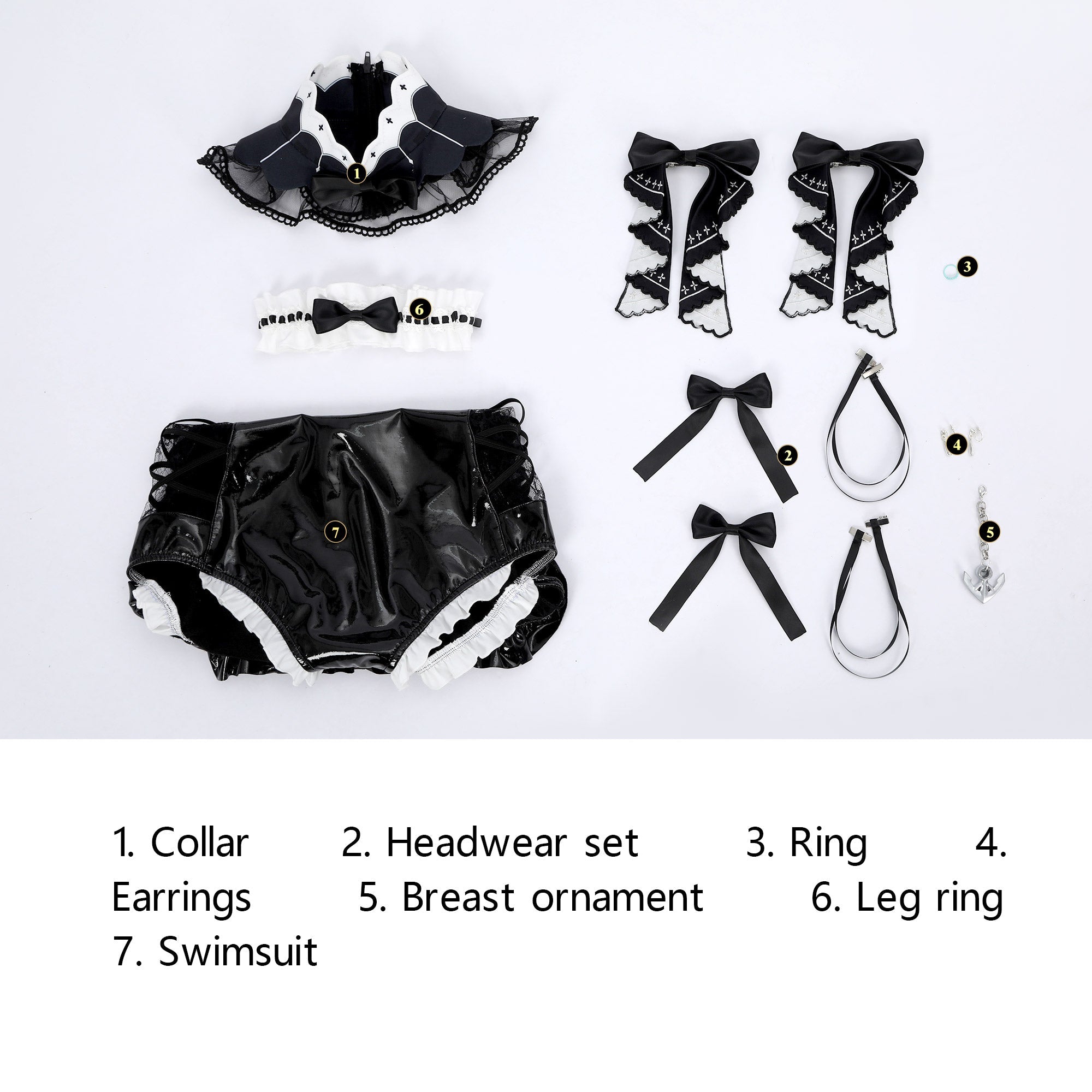 Formidable Swimsuit Full Set Summer Ver. Cosplay Costume from Azur Lane - Coscosmos