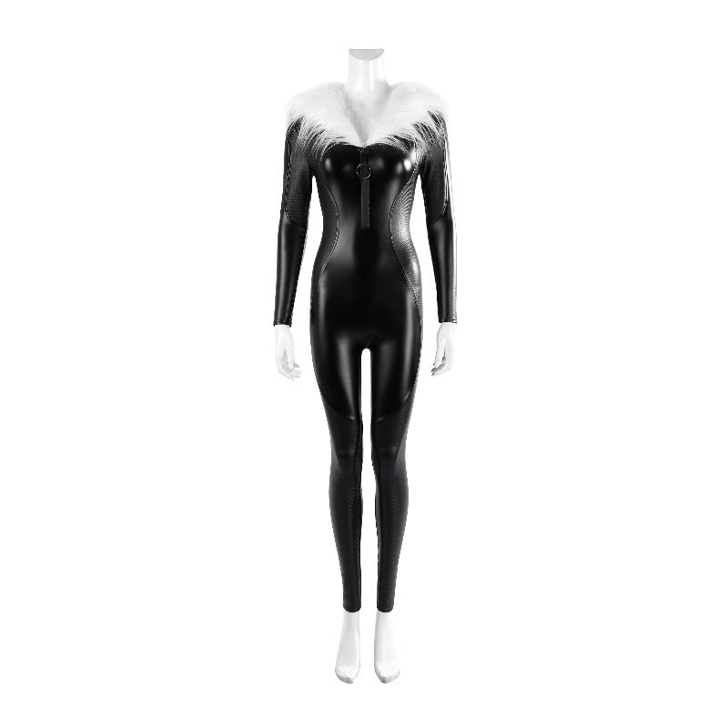 Fortnite Black Cat Cosplay Costume Full Set Game Skin Faux Leather Outfit - Coscosmos