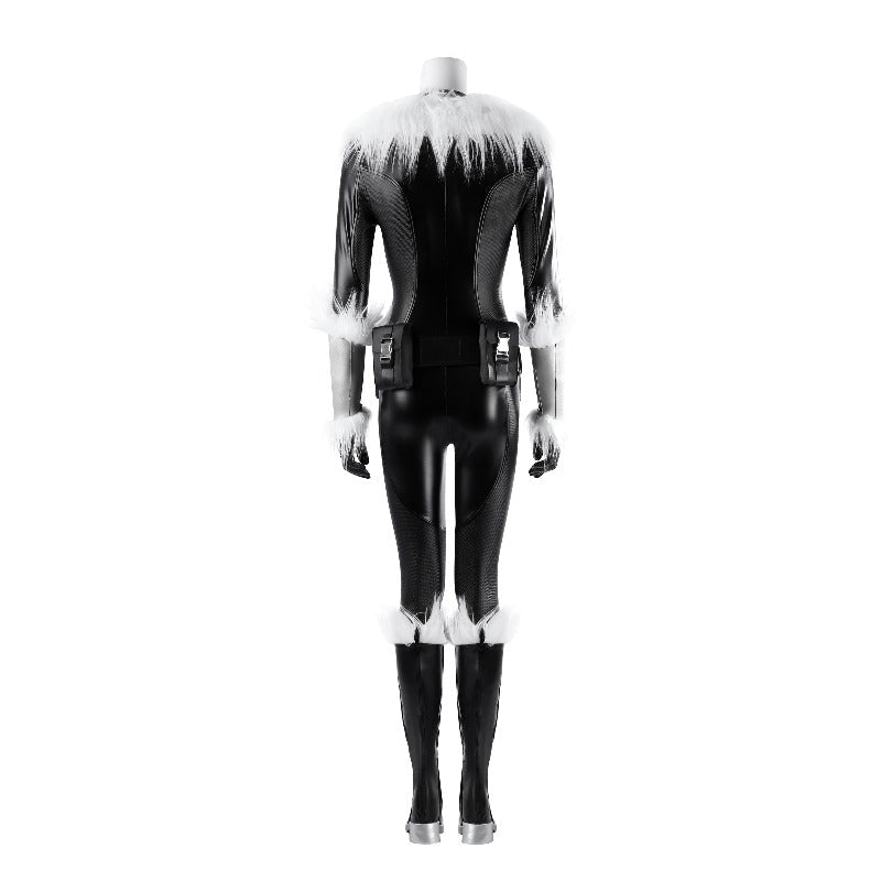 Fortnite Black Cat Cosplay Costume Full Set Game Skin Faux Leather Outfit - Coscosmos