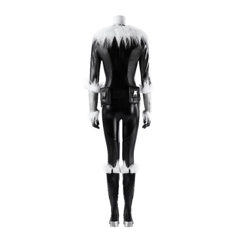 Fortnite Black Cat Cosplay Costume Full Set Game Skin Faux Leather Outfit - Coscosmos