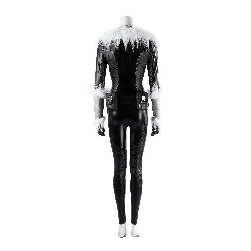 Fortnite Black Cat Cosplay Costume Full Set Game Skin Faux Leather Outfit - Coscosmos