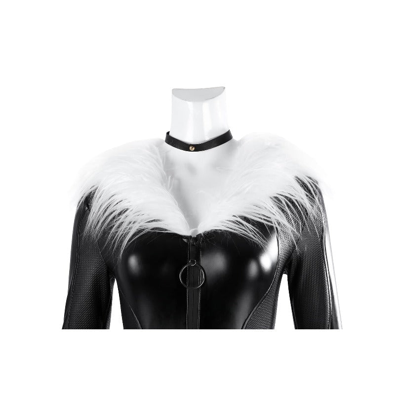 Fortnite Black Cat Cosplay Costume Full Set Game Skin Faux Leather Outfit - Coscosmos