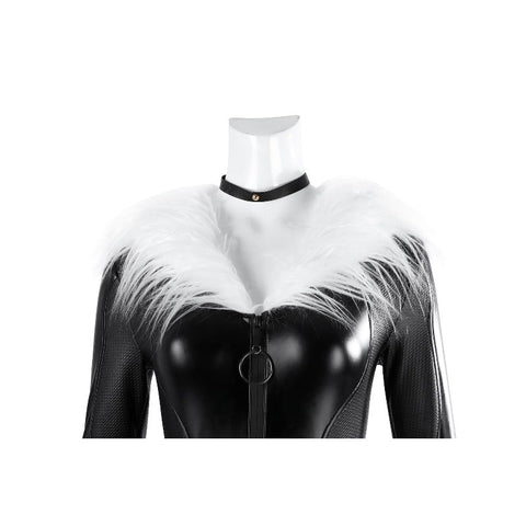Fortnite Black Cat Cosplay Costume Full Set Game Skin Faux Leather Outfit - Coscosmos