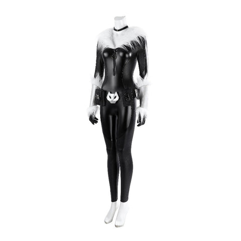 Fortnite Black Cat Cosplay Costume Full Set Game Skin Faux Leather Outfit - Coscosmos