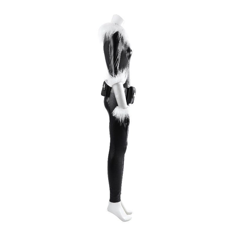 Fortnite Black Cat Cosplay Costume Full Set Game Skin Faux Leather Outfit - Coscosmos