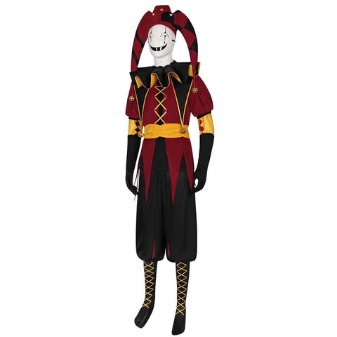 Freak Circus Cosplay Costume - Complete Pierrot Clown Halloween Outfit for Little P Game Cosplay - Coscosmos