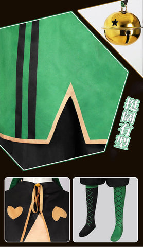 Freak Circus Harlequin Pierrot Full Cosplay Costume for Halloween Role Play - Coscosmos