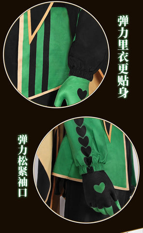 Freak Circus Harlequin Pierrot Full Cosplay Costume for Halloween Role Play - Coscosmos