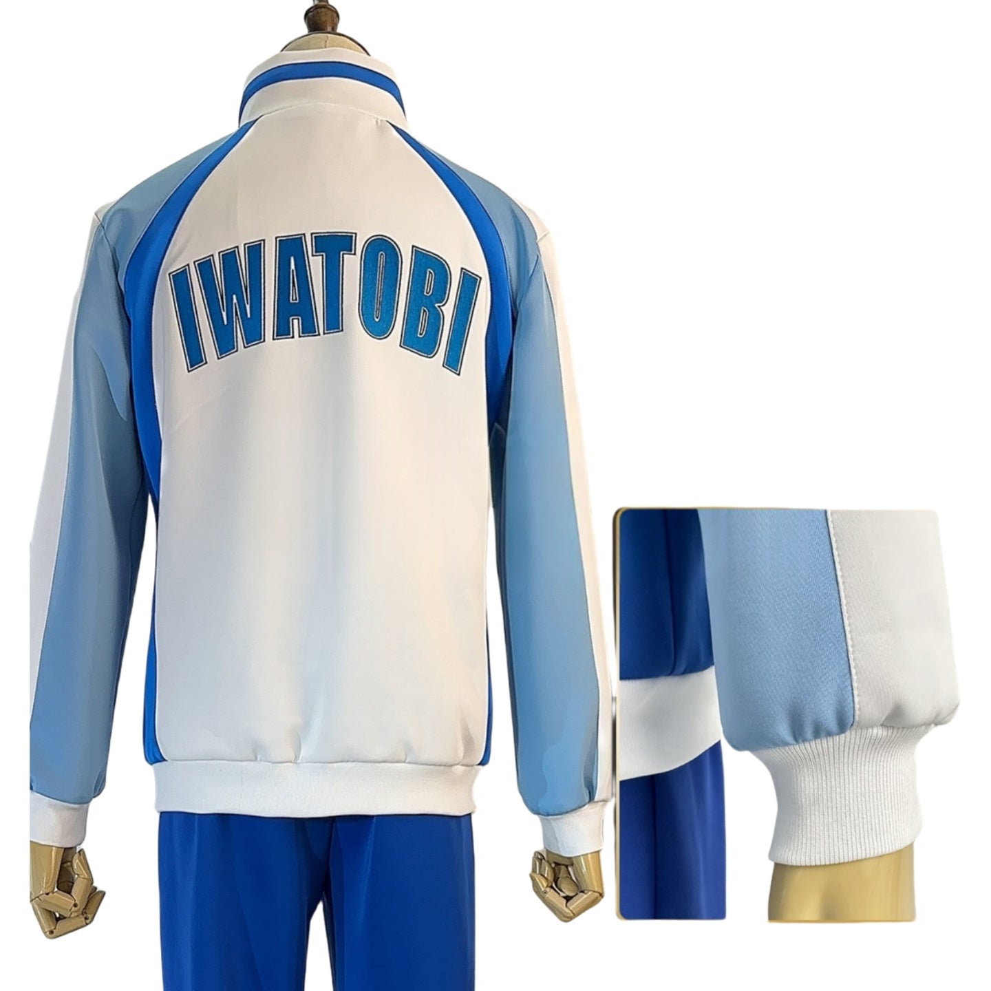 Free! Iwatobi Swim Club Uniform Kosuke Mikoshiba Embroidered Machine - washable Cosplay Costume - Coscosmos